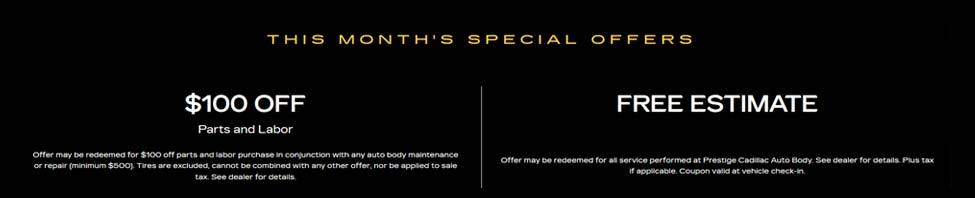 This Month's Special Offer's Prestige Automotive Group in St. Clair Shores MI